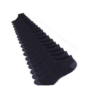 18 Pack Men's Low Cut Socks Synthetic S9 Black size: 13-15 New NWB